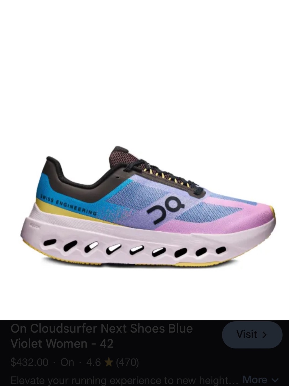 On Running Cloudsurfer Next Women Sneakers - Blue, Violet, Pink